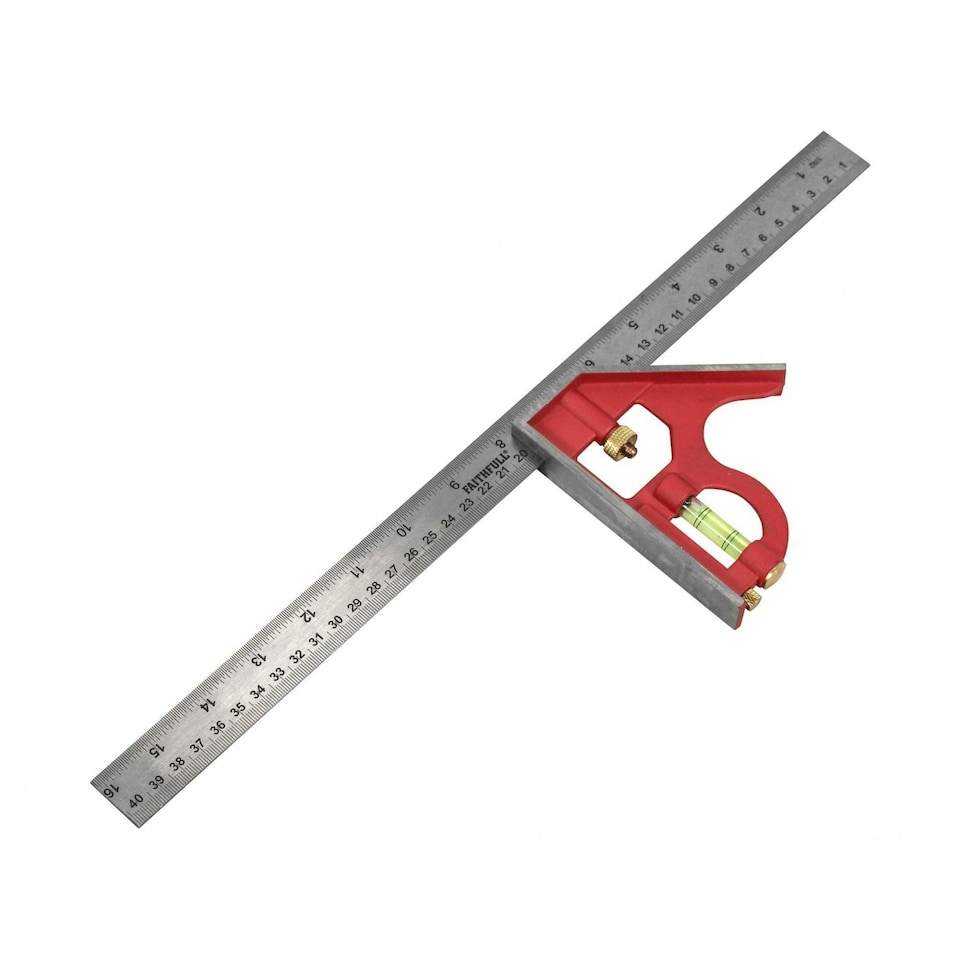 Faithfull Combination Square - Multi Colour - 400mm 16 in