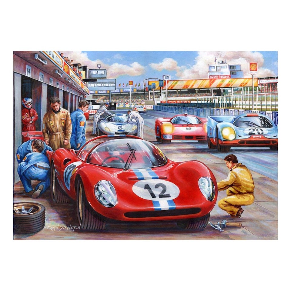Pit Stop BIG 500 Piece Jigsaw Puzzle