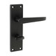 image 1 of Timco - Victorian Straight Bathroom Handles  - Matt Black (Size 152 x 43 - 2 Pieces) Black