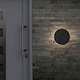image 4 of ValueLights Infinity Black Backlit Circle Integrated LED Wall Light | Black