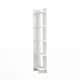 image 4 of Living and Home Modern 5-Tier Corner Bookshelf Sttorage Rack - White