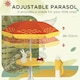 image 7 of Outsunny Kids Bistro Table and Chair Set w/ Lion Theme, Adjustable Parasol