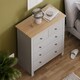 image 2 of Vida Designs Arlington 5 Drawer Chest of Drawers Shaker Bedroom Storage, Grey & Oak