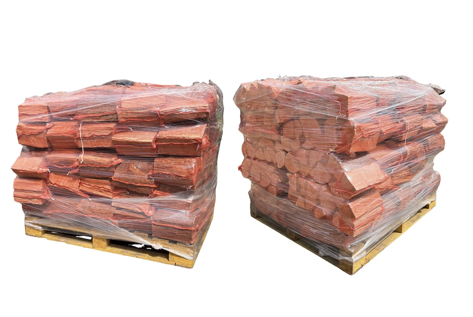 image 1 of 100% British Kiln Dried Hardwood Log Nets - 50 Nets