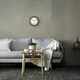 image 6 of Marco Paul 30cm Distressed Wall Clock and Thermometer Brown