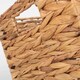 image 5 of Small Water Hyacinth Rectangular Storage Basket | Brown | Brown
