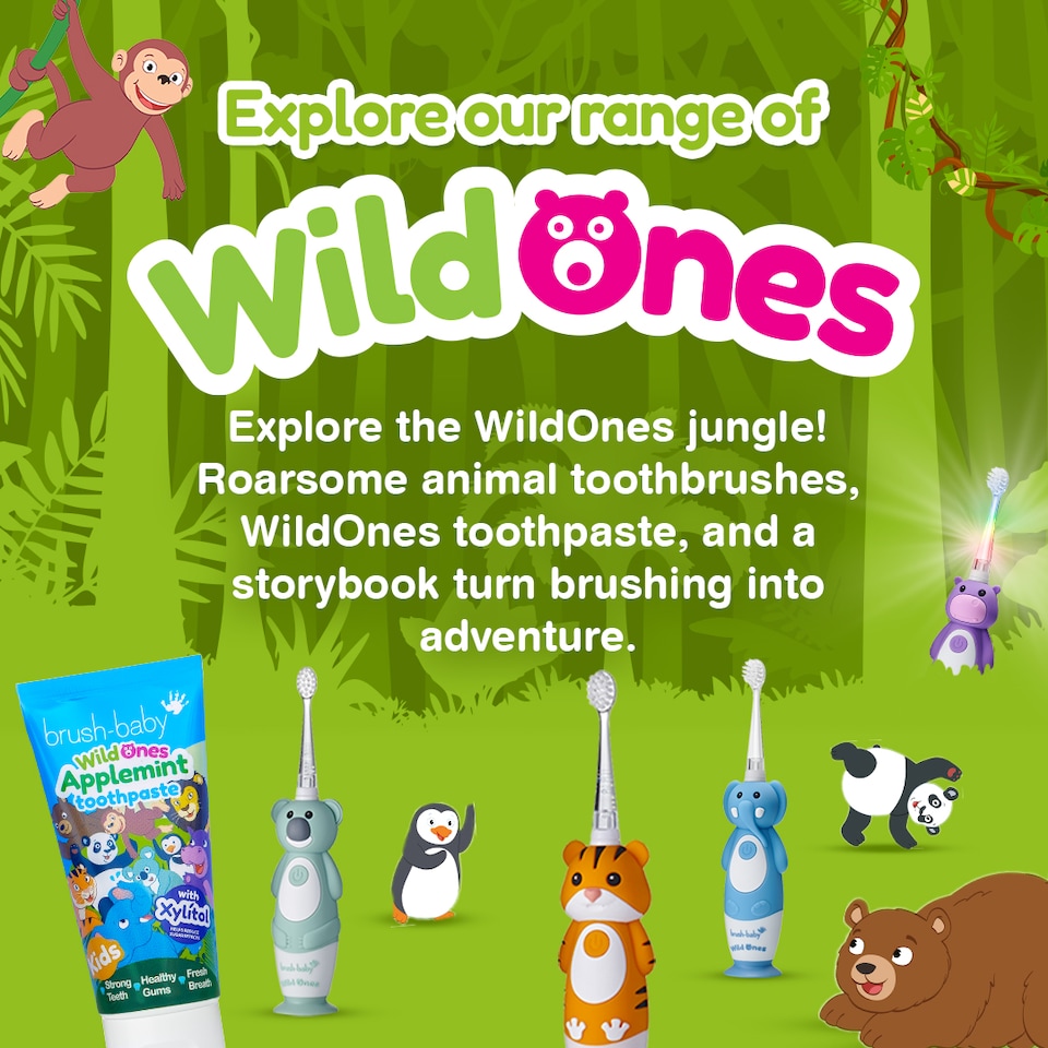 image 1 of Brush Baby WildOnes Applemint Childrens Toothpaste