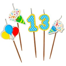 Milestone 13th Birthday Cake Candle Set