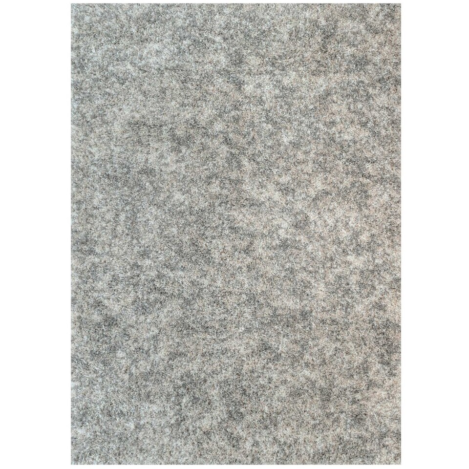 image 1 of KUKOON Soft Mottled Silver Shaggy Rug – Thick High Pile Luxury Area Carpet for Living Room & Bedroom 60cm x 240cm