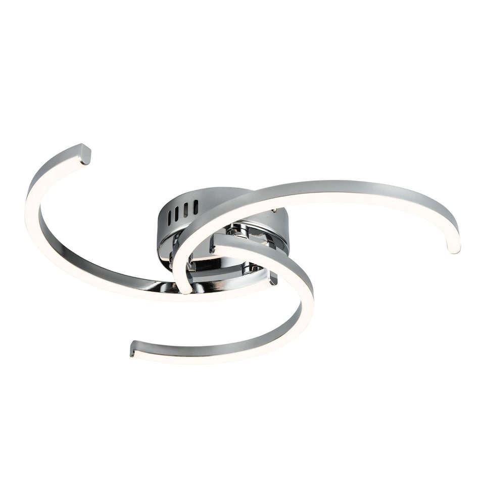 image 1 of Curve - Chrome LED Flush Ceiling Light | Chrome | 1