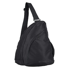 Mountain Warehouse Unisex Classic Sling Bag Breathable Lightweight Shoulder Sack Black | Black