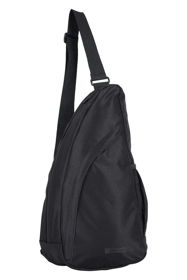 image 1 of Mountain Warehouse Unisex Classic Sling Bag Breathable Lightweight Shoulder Sack | Black | Black