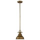 image 3 of Emery 1 Light Dome Ceiling Mini Pendant Weathered brass, E27