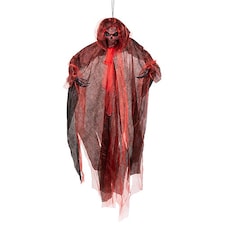 Demon Reaper with Light Up Eyes Halloween Hanging Decoration 180cm