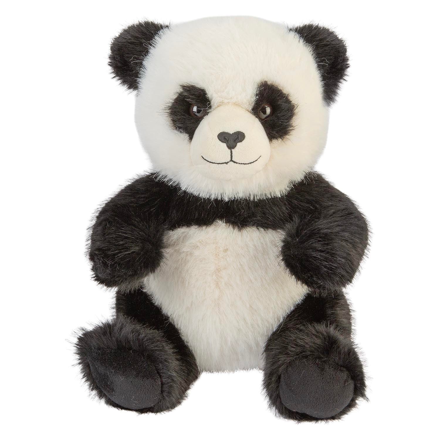 VFM e-Store Sitting Luxury Panda Soft Toy In Mink Multi - 30cm x 18cm | Size: 30 cm x 18 cm