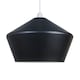 image 4 of ValueLights Otis Contemporary Black Flared Angular Ceiling Pendant Light Shade - Includes 10w LED GLS Bulb 3000K Warm White
