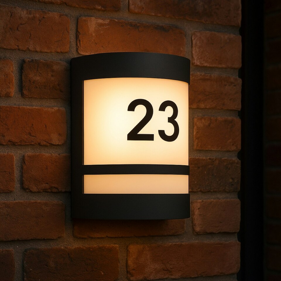 image 1 of CGC KALA Black Stainless Steel Curved Outdoor Wall Light Black