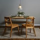 image 2 of ValueLights MacArthur Brushed Gold Pendant Light and Bulb