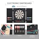 image 4 of HOMCOM Electronic Dartboard Set, 27 Games Modes and 202 Variations, LED & 12 Soft Tip Darts and Cabinet to Storage, Ready-to-Play Multi-Game Option Darts Machine