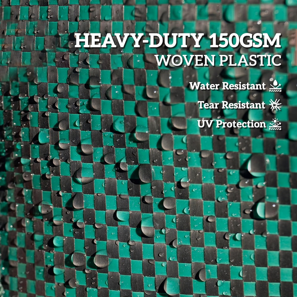 image 1 of Outsunny Garden Waste Bags, Foldable and Reusable Waste Sacks