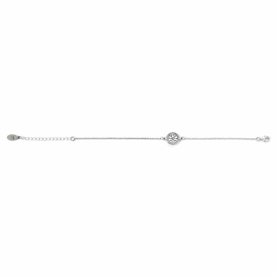 image 1 of Harry Potter Sterling Silver Time Turner Charm Bracelet