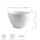 image 3 of Bormioli Rocco Toledo Glass Cereal Bowl - 12cm - White White