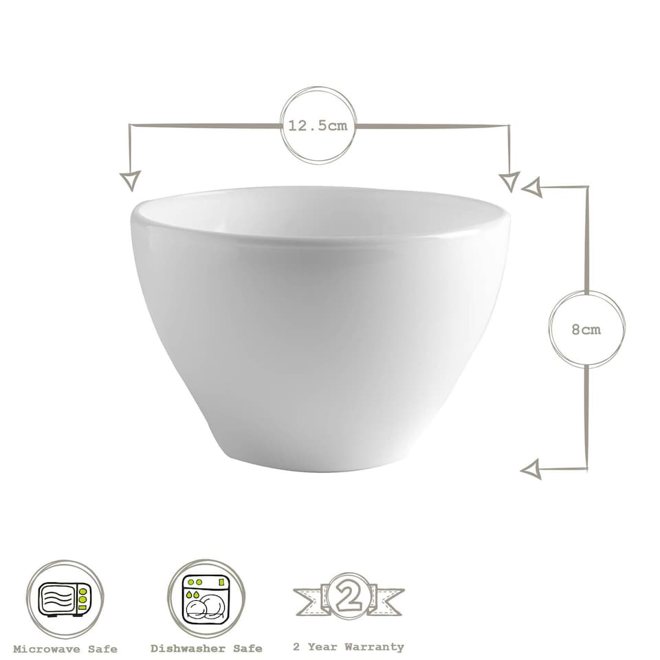 image 1 of Bormioli Rocco Toledo Glass Cereal Bowl - 12cm - White White