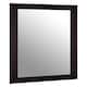 image 2 of Interiors by Premier Large Wall Mirror, Grain Pattern Black Frame Mirror for Home, Office, Closet Black