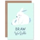 image 1 of Braw Laddie Boy Scottish Bunny Rabbit New Baby Her Card