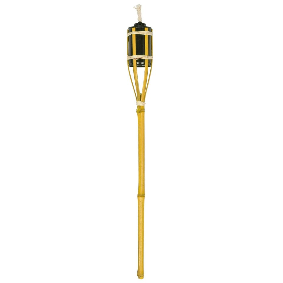 image 1 of Harbour Housewares Bamboo Garden Fire Torches - 60cm - Yellow - Pack of 12