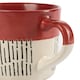 image 4 of Nicola Spring Ceramic Dipped Dash Coffee Mugs - 475ml - Red - Pack of 6 Red