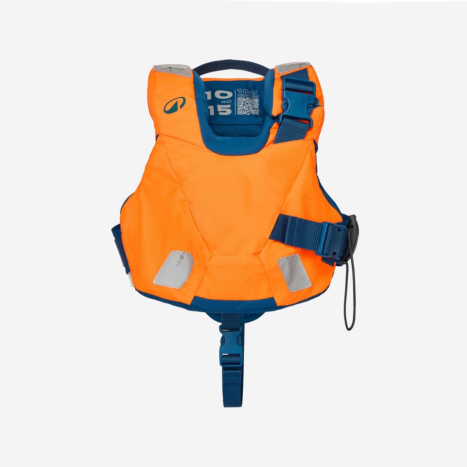 image 1 of Decathlon Baby Kids 100N life jacket LJ100N Easy Baby 10-15 kg - orange blue