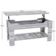 image 3 of Vida Designs Lift Up Coffee Table With Storage Compartment & Shelf, Grey Wood