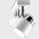 image 5 of ValueLights 4 Way Straight Bar Ceiling Spotlight Fitting in a Gloss White Finish - Complete 5w GU10 LED Bulbs 3000K Warm White