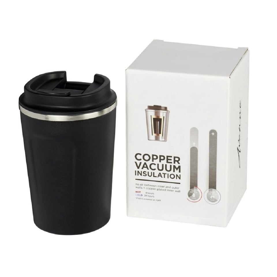image 1 of Avenue Thor 360 ml Leak-Proof Copper Vacuum Tumbler - Solid Black - One Size