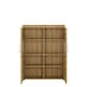 image 2 of Cortina Low Wide 2 Door Display Cabinet in Grandson Oak
