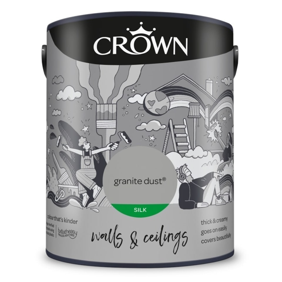 image 1 of Crown Silk Emulsion Granite Dust 5L