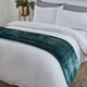 image 5 of OHS Luxury Mink Faux Fur Fleece Blanket, 150x200cm - Forest Green