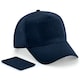 image 2 of Beechfield Removable Cotton Patch | Blue | French Navy | One Size | 1