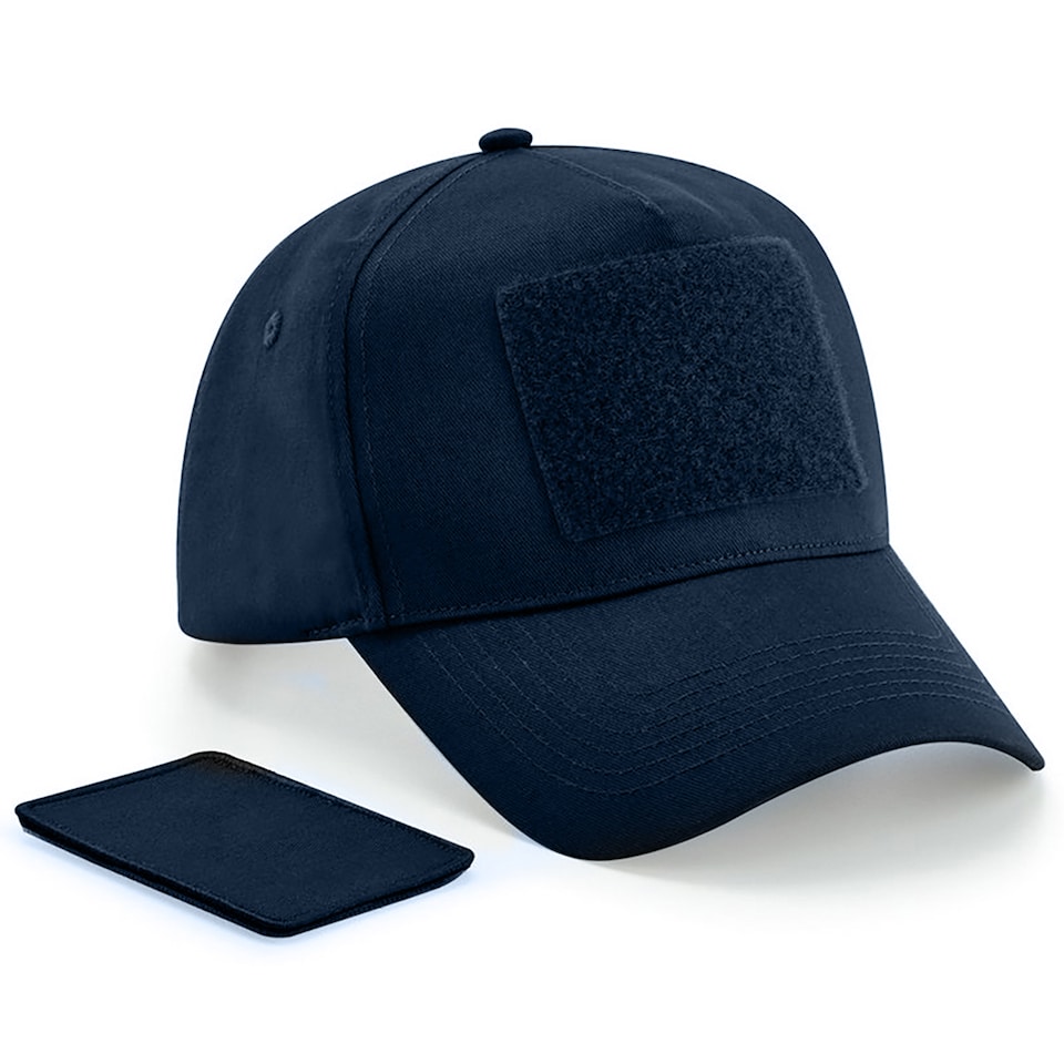 image 1 of Beechfield Removable Cotton Patch | Blue | French Navy | One Size | 1
