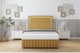 image 1 of Sloomy Boston Gold Mustard Plush Divan Bed With Mattress 4 Drawers With 26" Strutted Headboard & 12" Matching Footboard 5' King | Gold | Mustard | King | 1