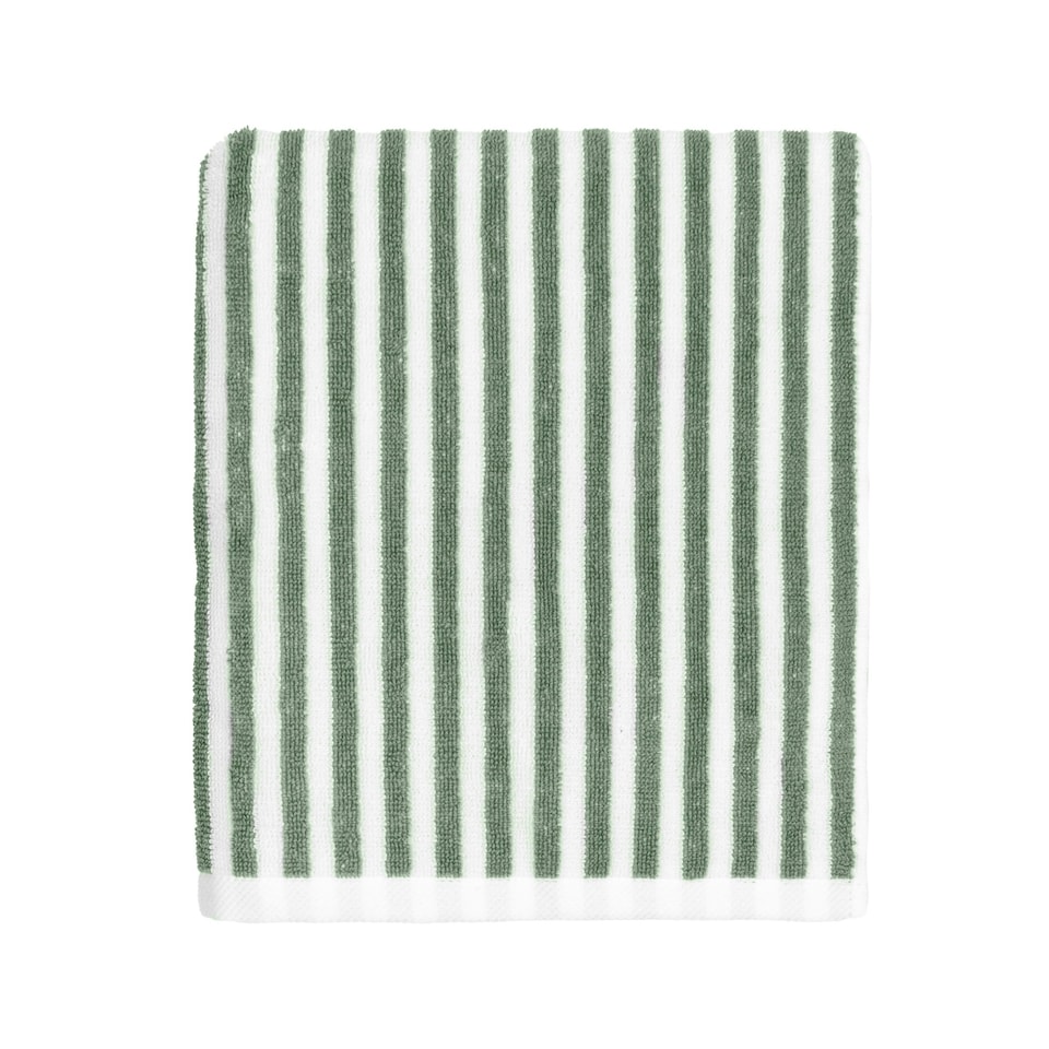 image 1 of Yard Hebden Striped Cotton Forest Hand Towel Multi