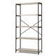 image 10 of COSTWAY 5-Tier Bookshelf Wood Bookcase Display Rack Grey Grey