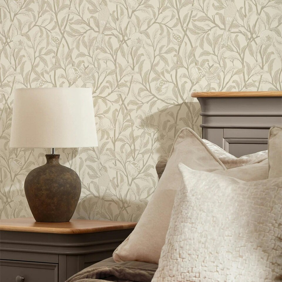 image 1 of Beauty of Nature Wallpaper in Warm Neutrals Multi