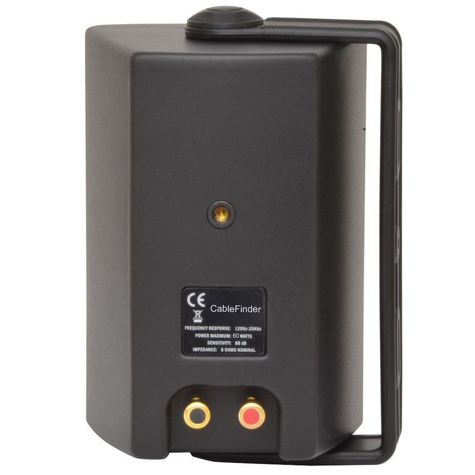 image 1 of Home Bluetooth Speaker System - 4x Black Wall Speakers & Amplifier Set - Background Music Wireless