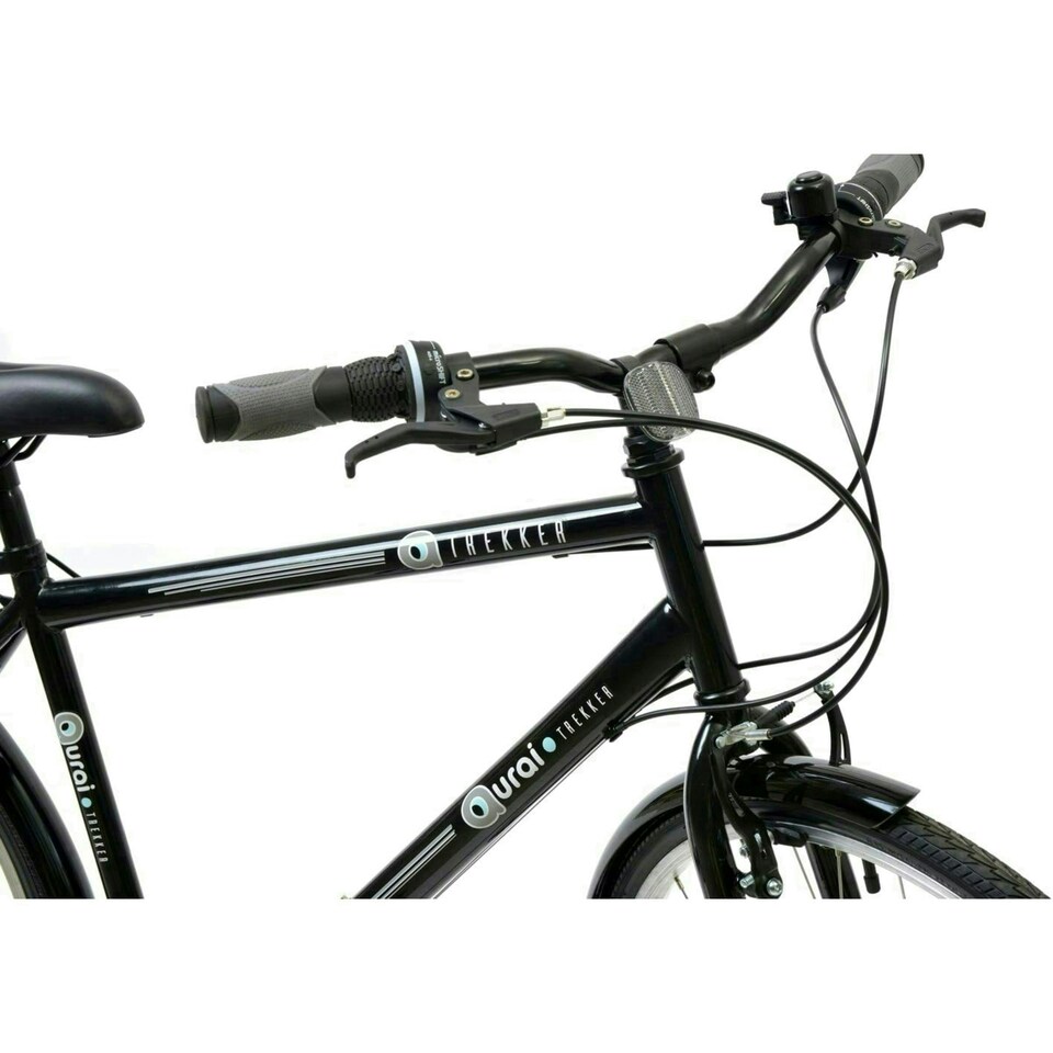 image 1 of Aurai Trekker Unisex Heritage Bike 700c Wheel 18 Speed Black
