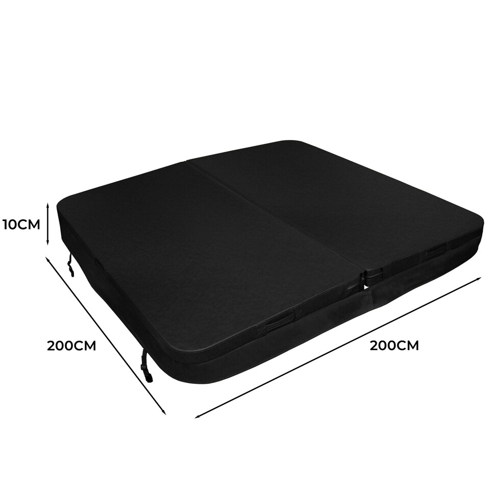 image 1 of 2m Hot Tub Spa Cover – Black Black