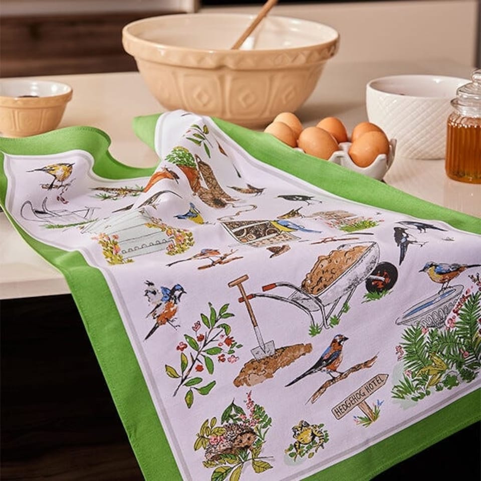 image 1 of Ulster Weavers Garden Birds Cotton Tea Towel