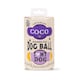 image 3 of Pre-Personalised Dog Ball Gift Pack 2pcs Purple Coco