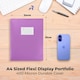 image 2 of ARPAN A4 Display Book Folder for School, Filing, Storage, Interviews, CVS & Presentations, Flexible Cover, A4 Display Folder with 62 Pockets 124 Sides